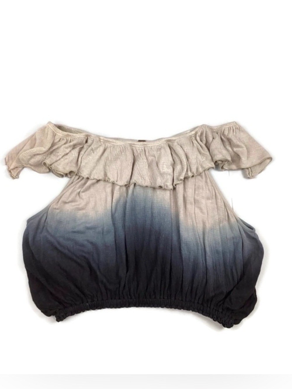 Free People Cora Lee Off Shoulder Ombre Tie Dye Top Small
